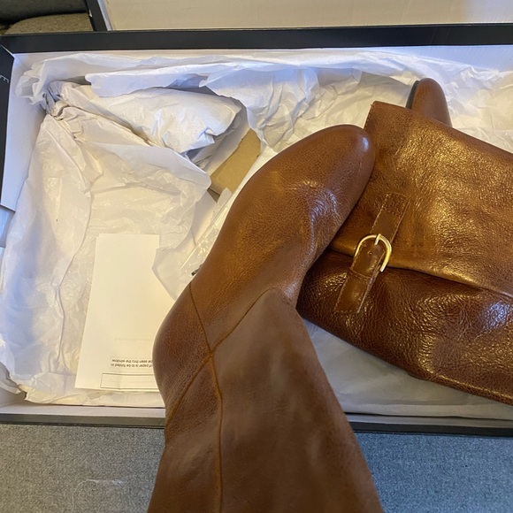 Brand new, in original box Steve Madden size 6.5 M brown leather boots - Picture 4 of 8